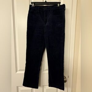 LOFT Navy Corduroy Trousers